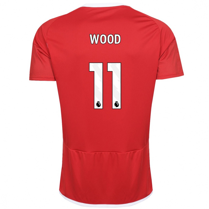 Vaikiškas Chris Wood #11 Raudona Namų Marškinėliai 2023/24 T-Shirt