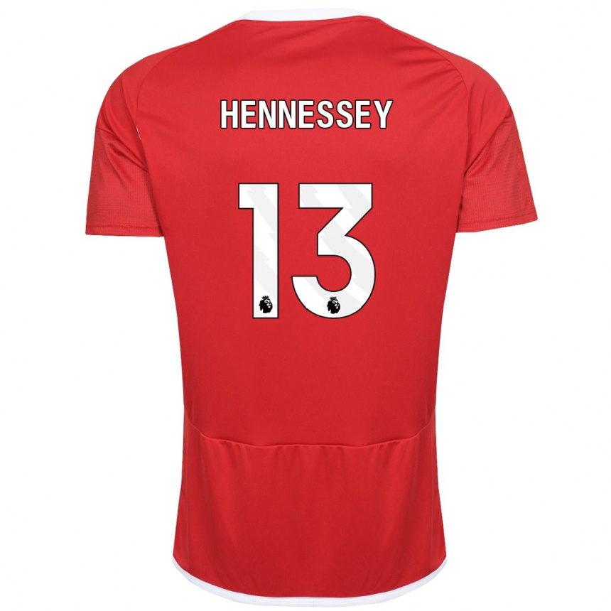 Vaikiškas Wayne Hennessey #13 Raudona Namų Marškinėliai 2023/24 T-Shirt