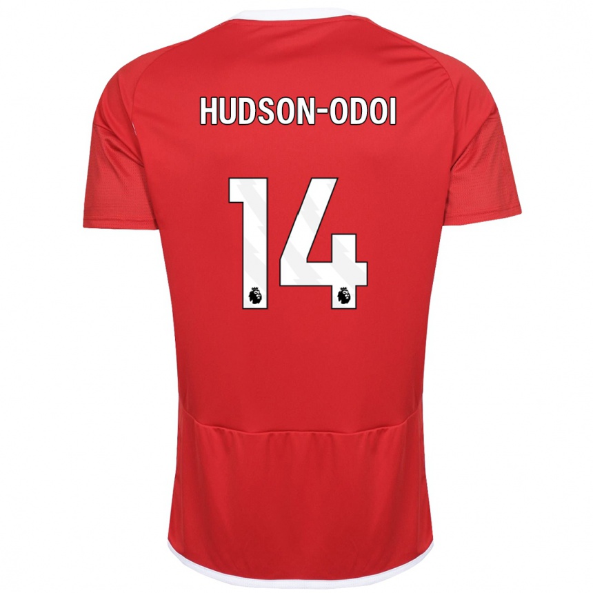 Vaikiškas Callum Hudson-Odoi #14 Raudona Namų Marškinėliai 2023/24 T-Shirt