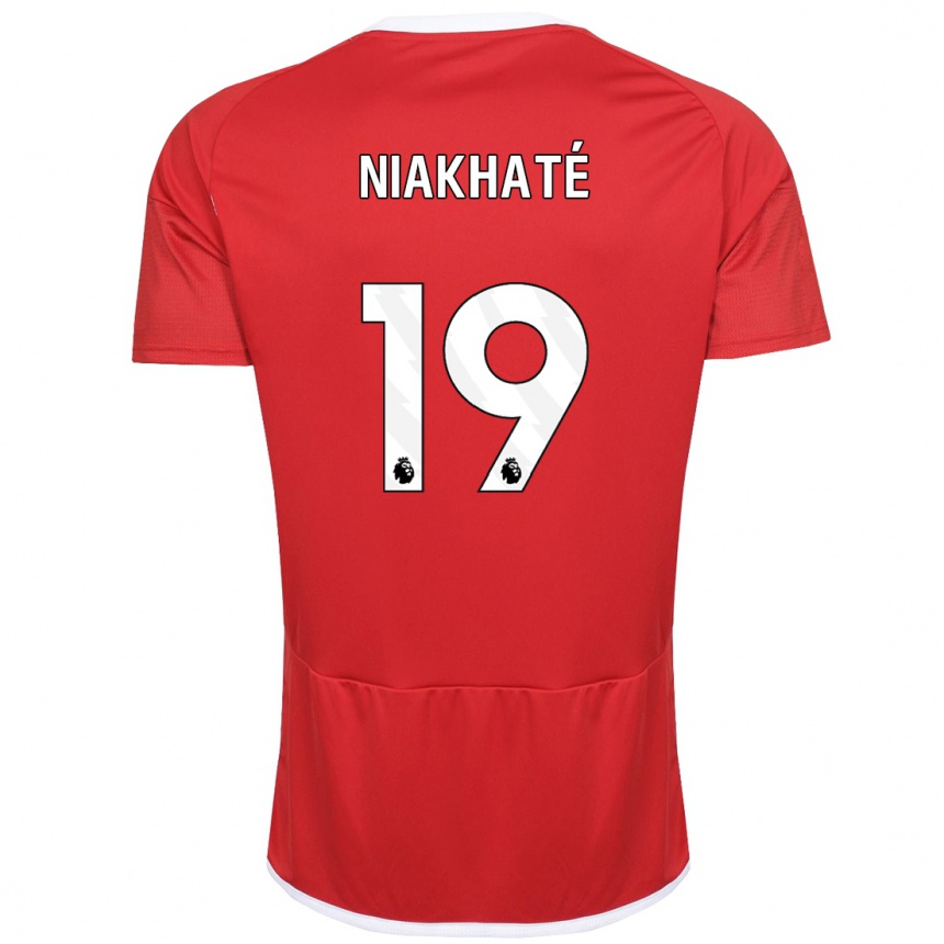 Vaikiškas Moussa Niakhaté #19 Raudona Namų Marškinėliai 2023/24 T-Shirt