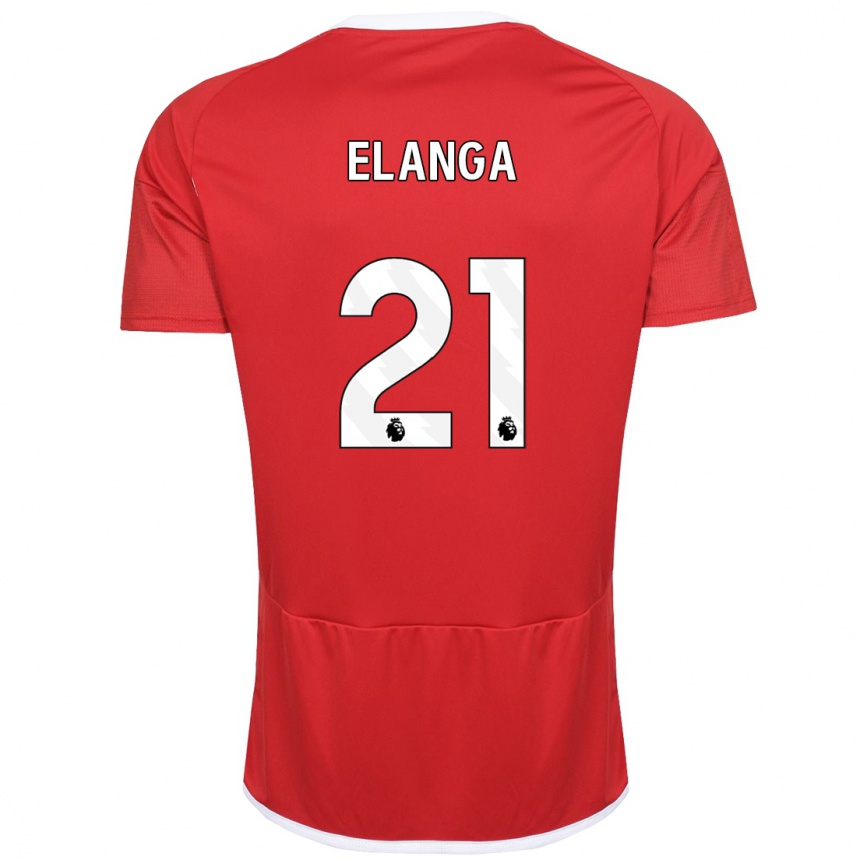 Vaikiškas Anthony Elanga #21 Raudona Namų Marškinėliai 2023/24 T-Shirt