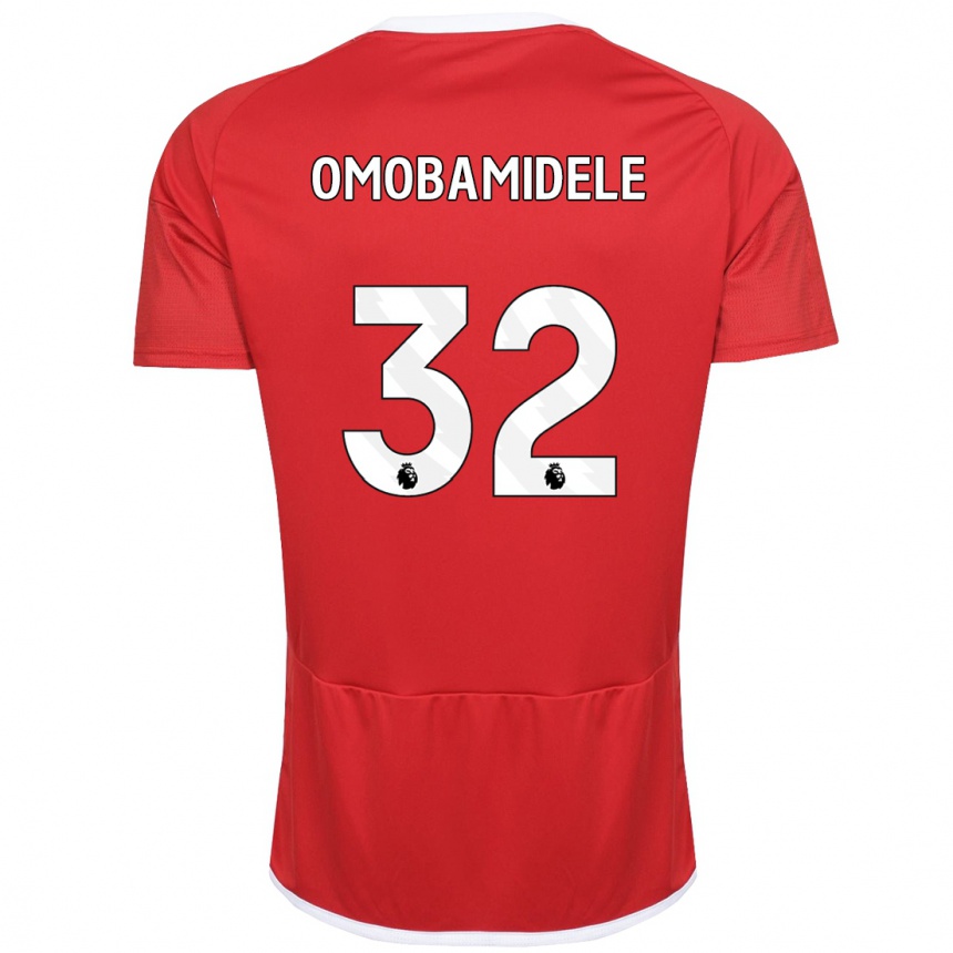 Vaikiškas Andrew Omobamidele #32 Raudona Namų Marškinėliai 2023/24 T-Shirt