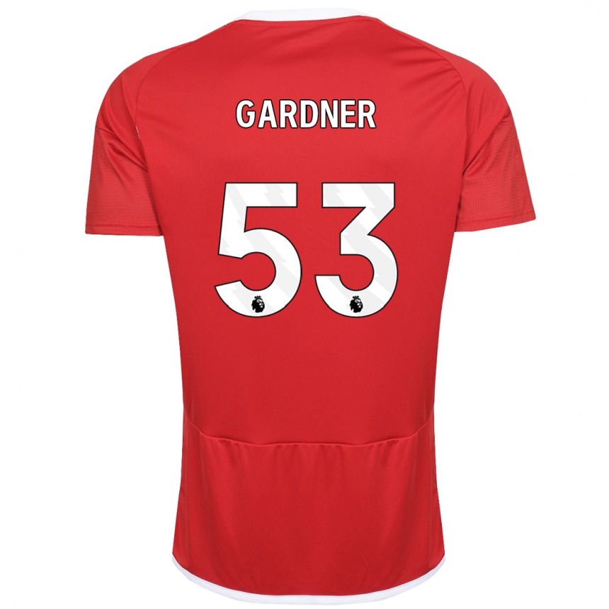 Vaikiškas Joe Gardner #53 Raudona Namų Marškinėliai 2023/24 T-Shirt