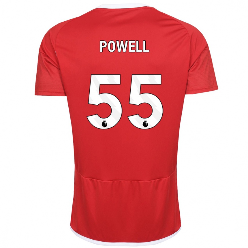 Vaikiškas Josh Powell #55 Raudona Namų Marškinėliai 2023/24 T-Shirt