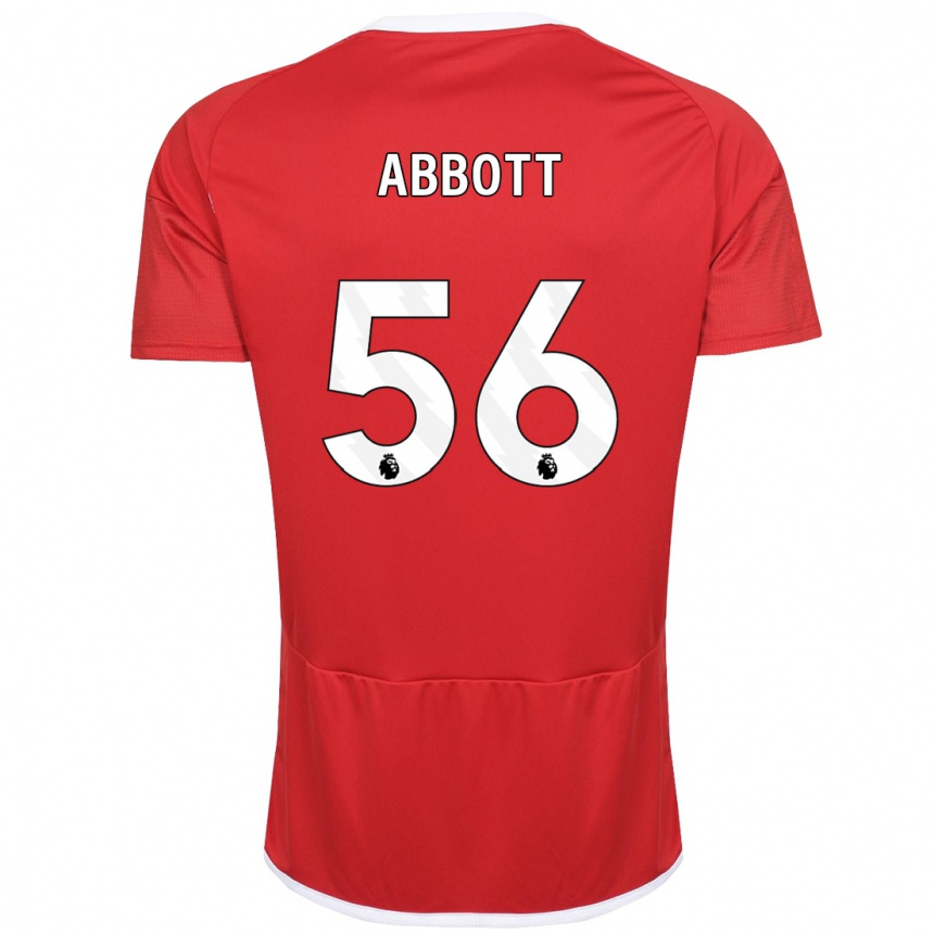 Vaikiškas Zach Abbott #56 Raudona Namų Marškinėliai 2023/24 T-Shirt