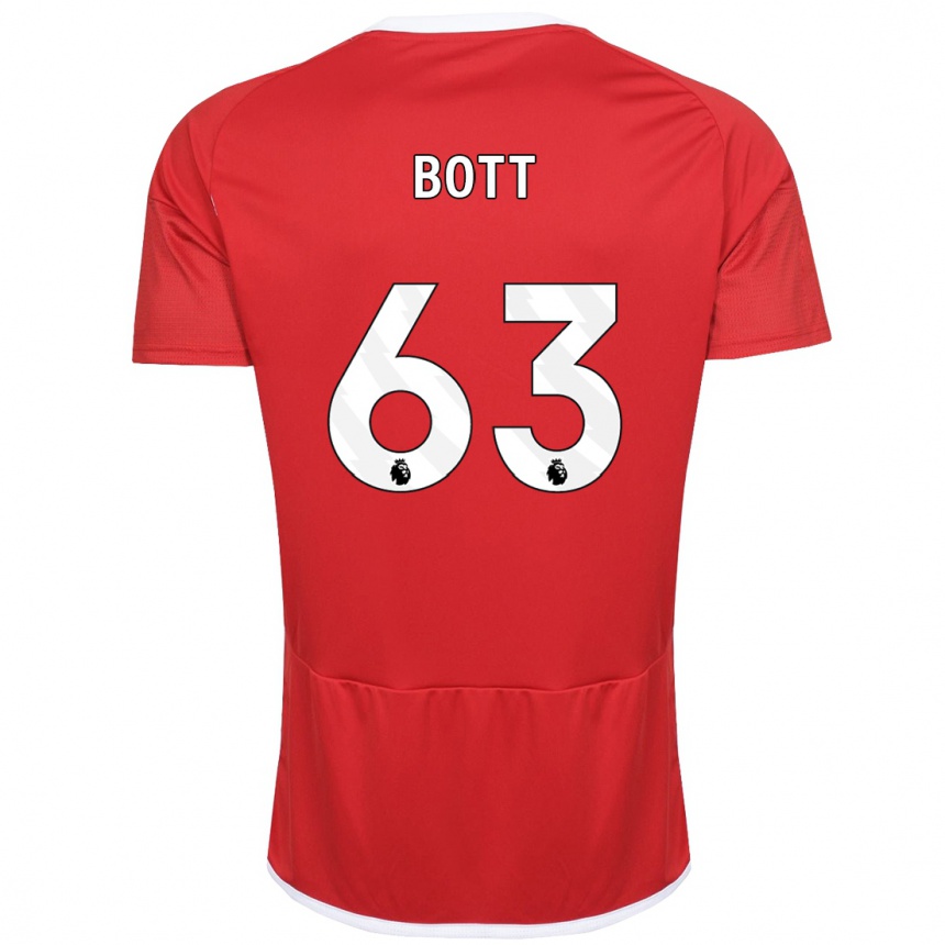 Vaikiškas Aaron Bott #63 Raudona Namų Marškinėliai 2023/24 T-Shirt