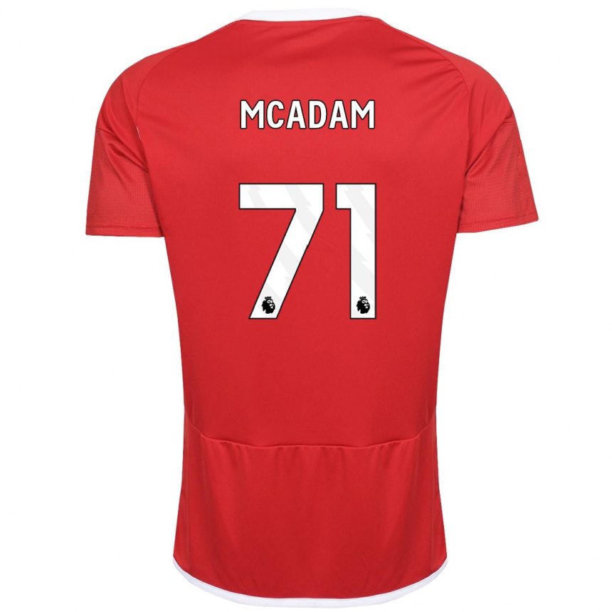 Vaikiškas Kyle Mcadam #71 Raudona Namų Marškinėliai 2023/24 T-Shirt