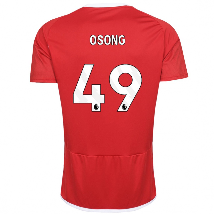 Vaikiškas Detlef Esapa Osong #49 Raudona Namų Marškinėliai 2023/24 T-Shirt