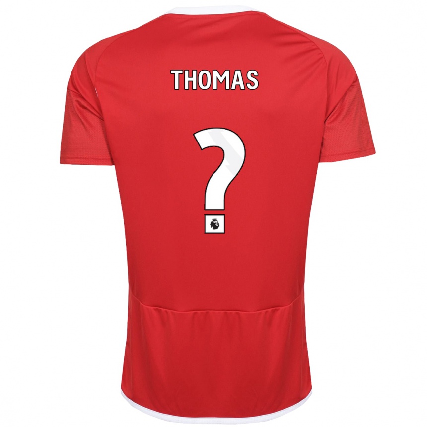 Vaikiškas Tyrese Thomas #0 Raudona Namų Marškinėliai 2023/24 T-Shirt