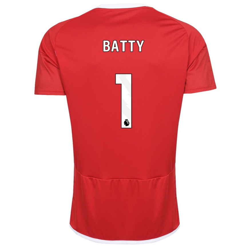 Vaikiškas Emily Batty #1 Raudona Namų Marškinėliai 2023/24 T-Shirt
