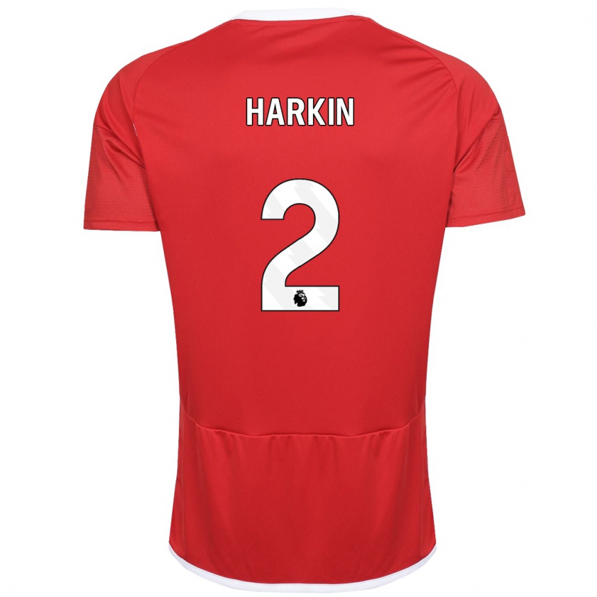 Vaikiškas Lyndsey Harkin #2 Raudona Namų Marškinėliai 2023/24 T-Shirt