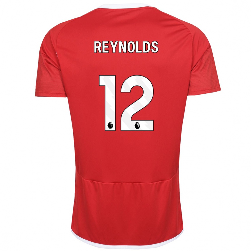 Vaikiškas Niamh Reynolds #12 Raudona Namų Marškinėliai 2023/24 T-Shirt