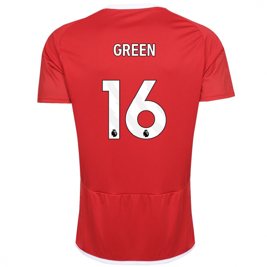 Vaikiškas Mollie Green #16 Raudona Namų Marškinėliai 2023/24 T-Shirt