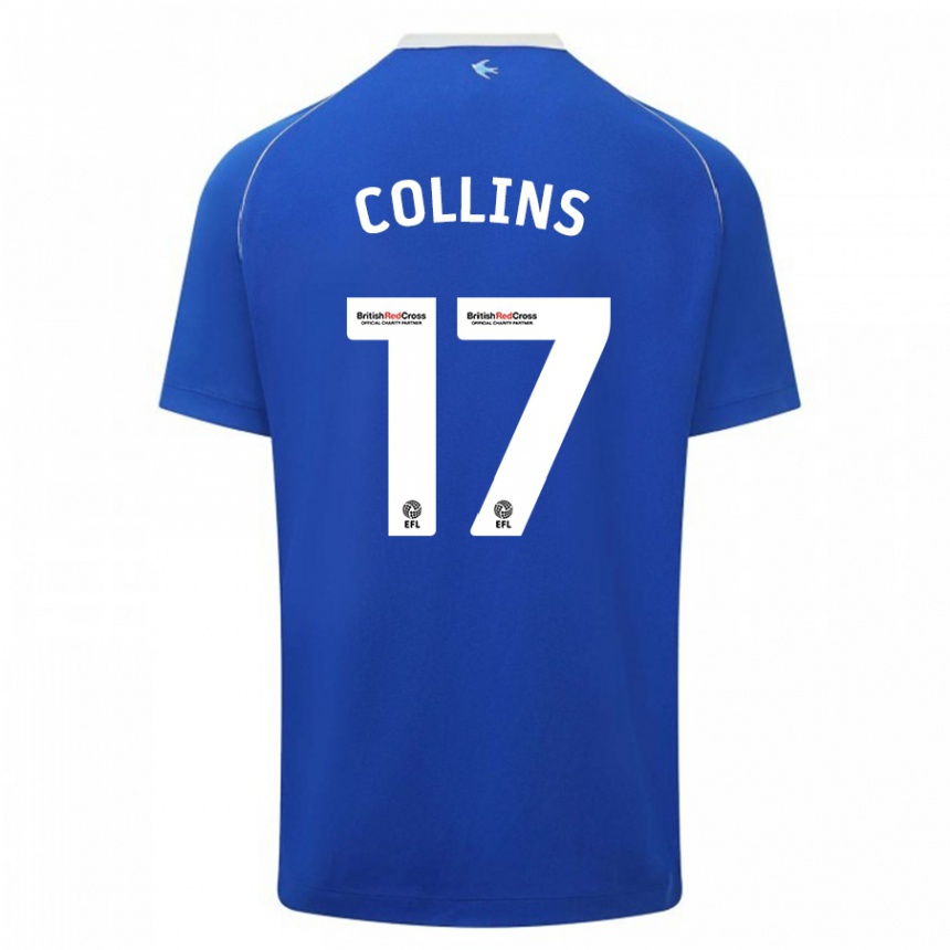 Vaikiškas Jamilu Collins #17 Mėlyna Namų Marškinėliai 2023/24 T-Shirt