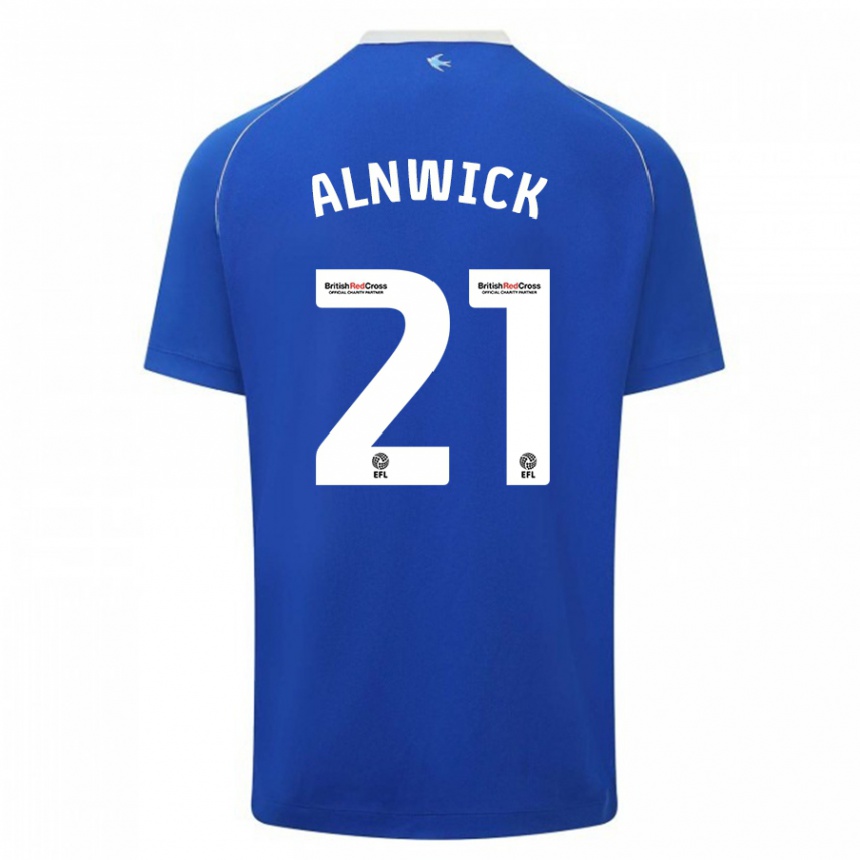 Vaikiškas Jak Alnwick #21 Mėlyna Namų Marškinėliai 2023/24 T-Shirt