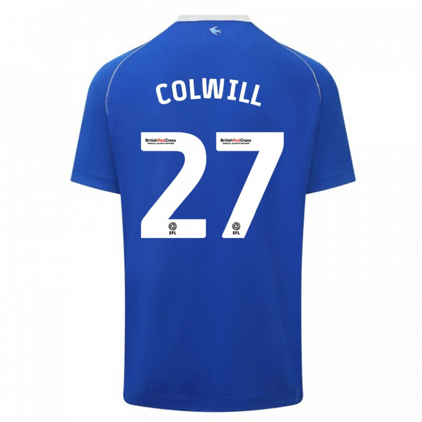 Vaikiškas Rubin Colwill #27 Mėlyna Namų Marškinėliai 2023/24 T-Shirt