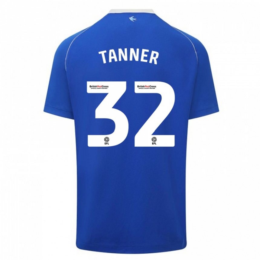 Vaikiškas Ollie Tanner #32 Mėlyna Namų Marškinėliai 2023/24 T-Shirt