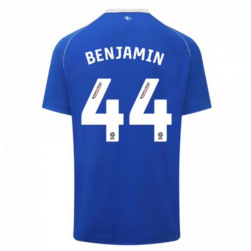 Vaikiškas Xavier Benjamin #44 Mėlyna Namų Marškinėliai 2023/24 T-Shirt