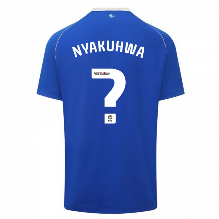 Vaikiškas Tanatswa Nyakuhwa #0 Mėlyna Namų Marškinėliai 2023/24 T-Shirt