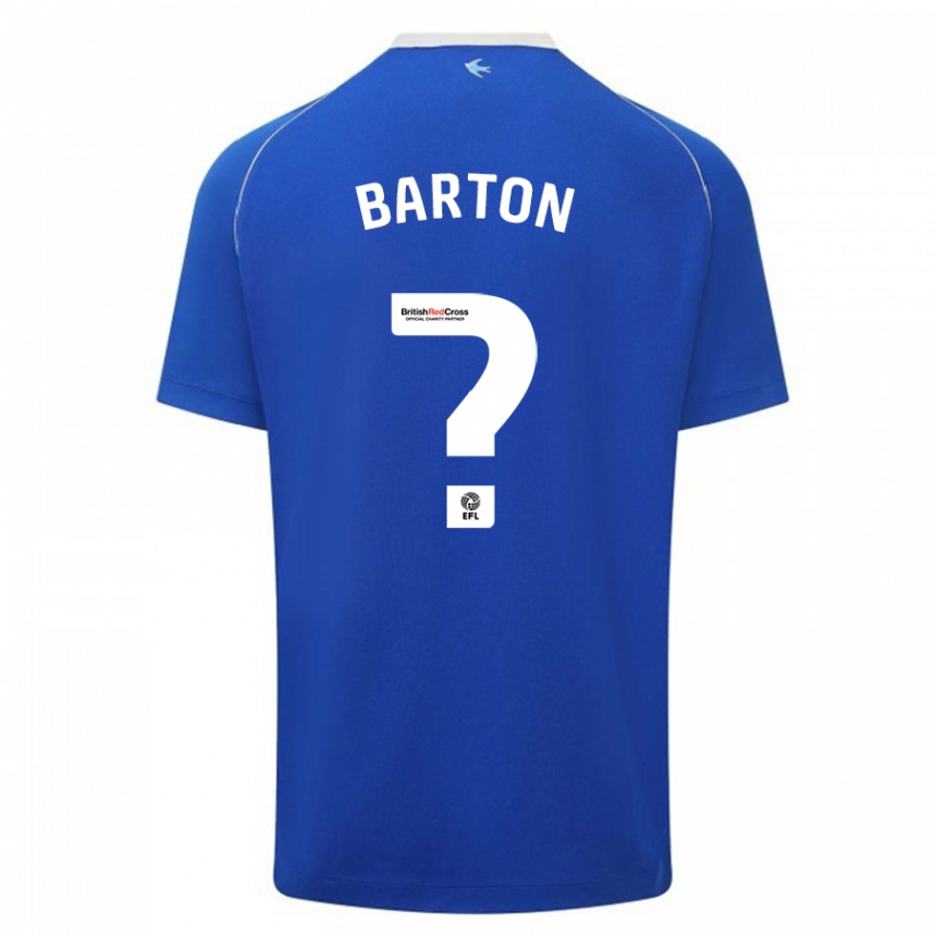 Vaikiškas Daniel Barton #0 Mėlyna Namų Marškinėliai 2023/24 T-Shirt