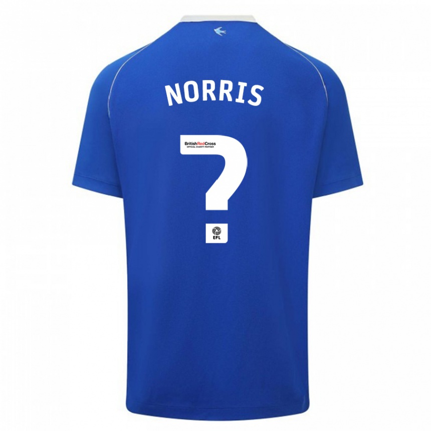 Vaikiškas Jacob Norris #0 Mėlyna Namų Marškinėliai 2023/24 T-Shirt