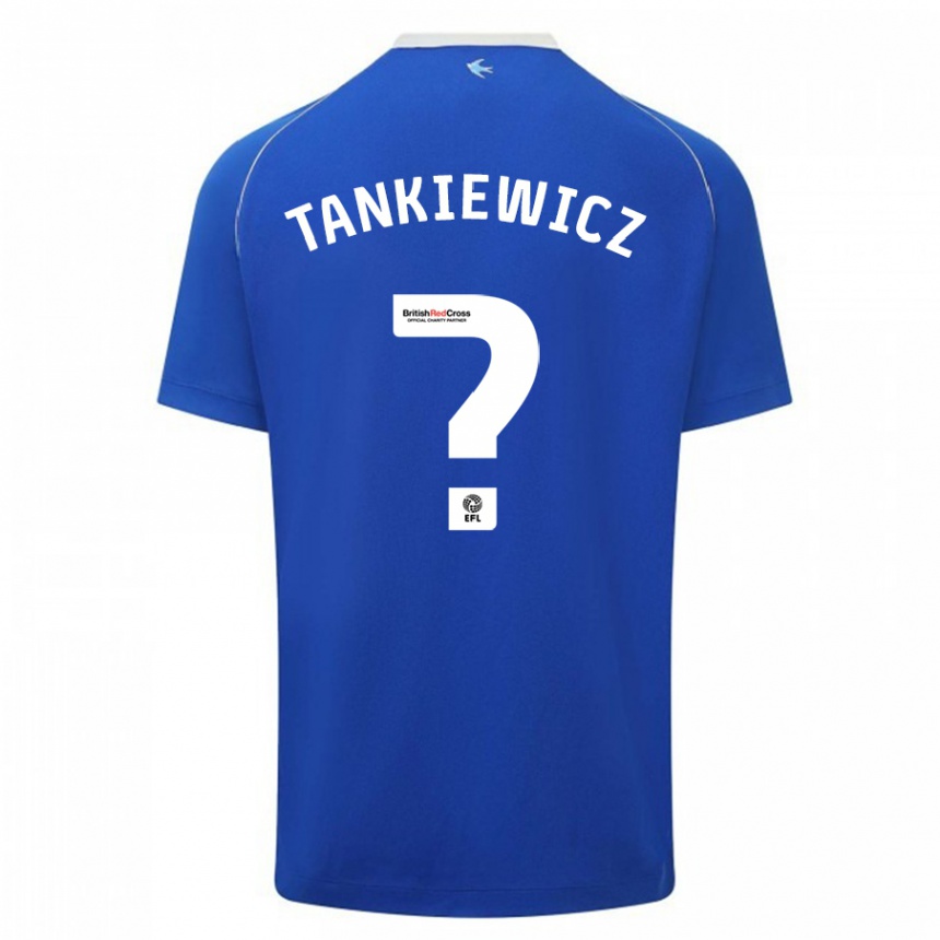 Vaikiškas Rob Tankiewicz #0 Mėlyna Namų Marškinėliai 2023/24 T-Shirt