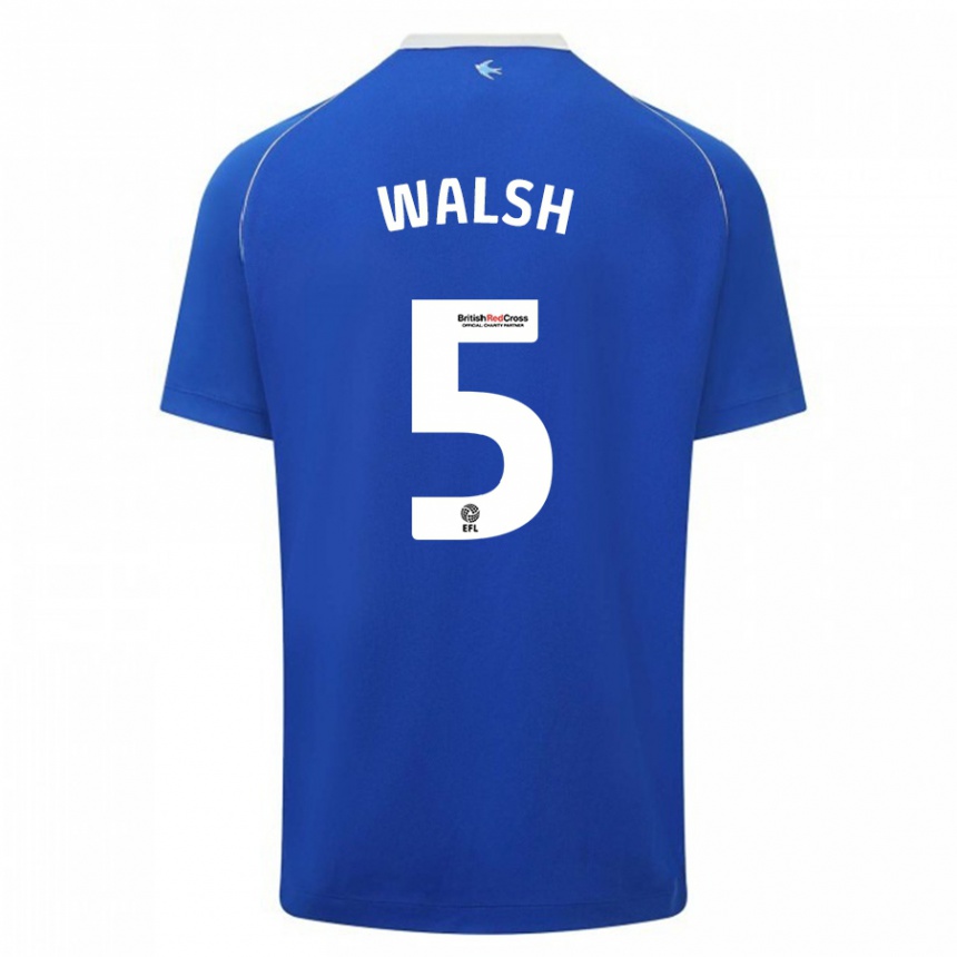 Vaikiškas Siobhan Walsh #5 Mėlyna Namų Marškinėliai 2023/24 T-Shirt