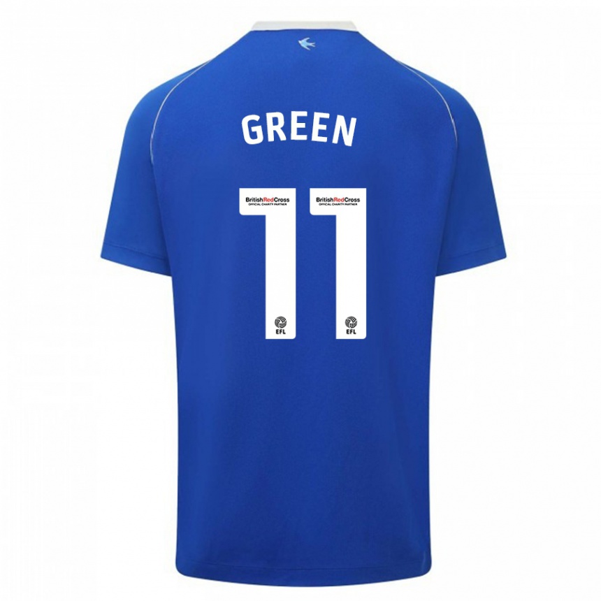 Vaikiškas Danielle Green #11 Mėlyna Namų Marškinėliai 2023/24 T-Shirt