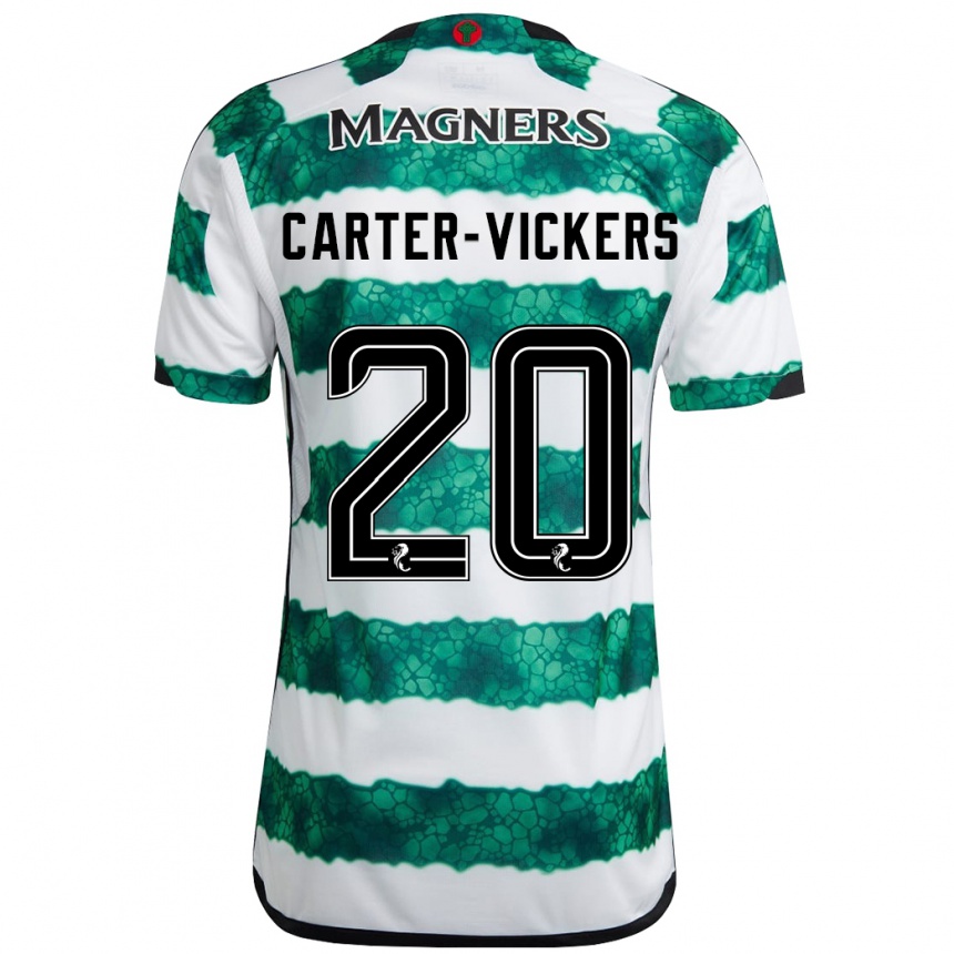 Vaikiškas Cameron Carter-Vickers #20 Žalias Namų Marškinėliai 2023/24 T-Shirt