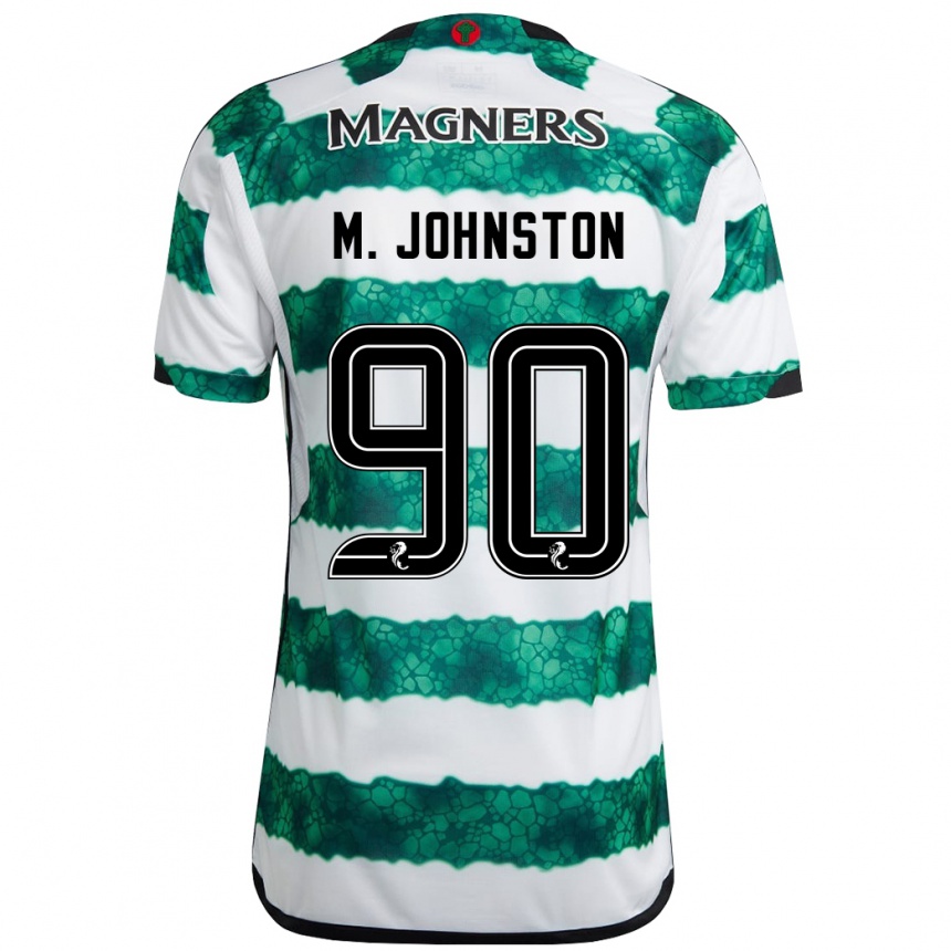 Vaikiškas Mikey Johnston #90 Žalias Namų Marškinėliai 2023/24 T-Shirt