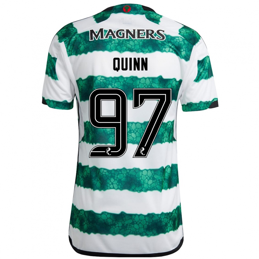 Vaikiškas Ben Quinn #97 Žalias Namų Marškinėliai 2023/24 T-Shirt