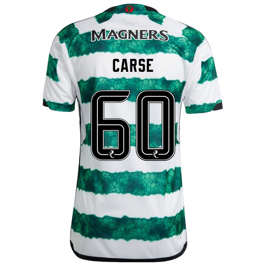 Vaikiškas Mackenzie Carse #60 Žalias Namų Marškinėliai 2023/24 T-Shirt