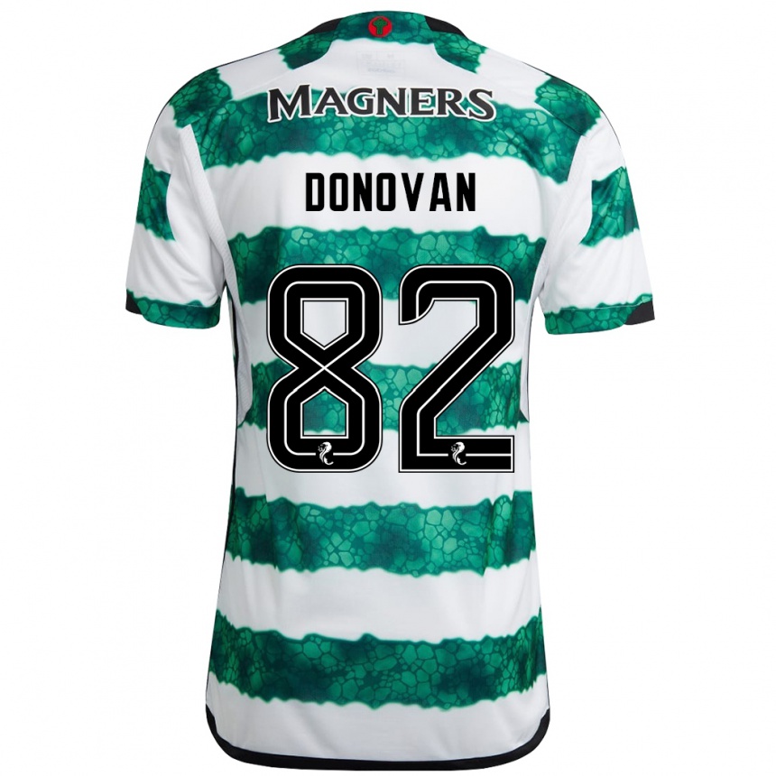 Vaikiškas Colby Donovan #82 Žalias Namų Marškinėliai 2023/24 T-Shirt