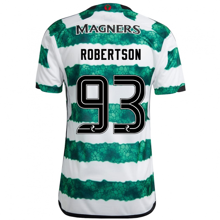 Vaikiškas Mitchell Robertson #93 Žalias Namų Marškinėliai 2023/24 T-Shirt