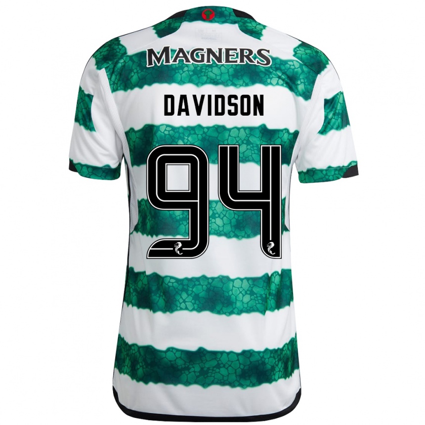 Vaikiškas Alasdair Davidson #94 Žalias Namų Marškinėliai 2023/24 T-Shirt