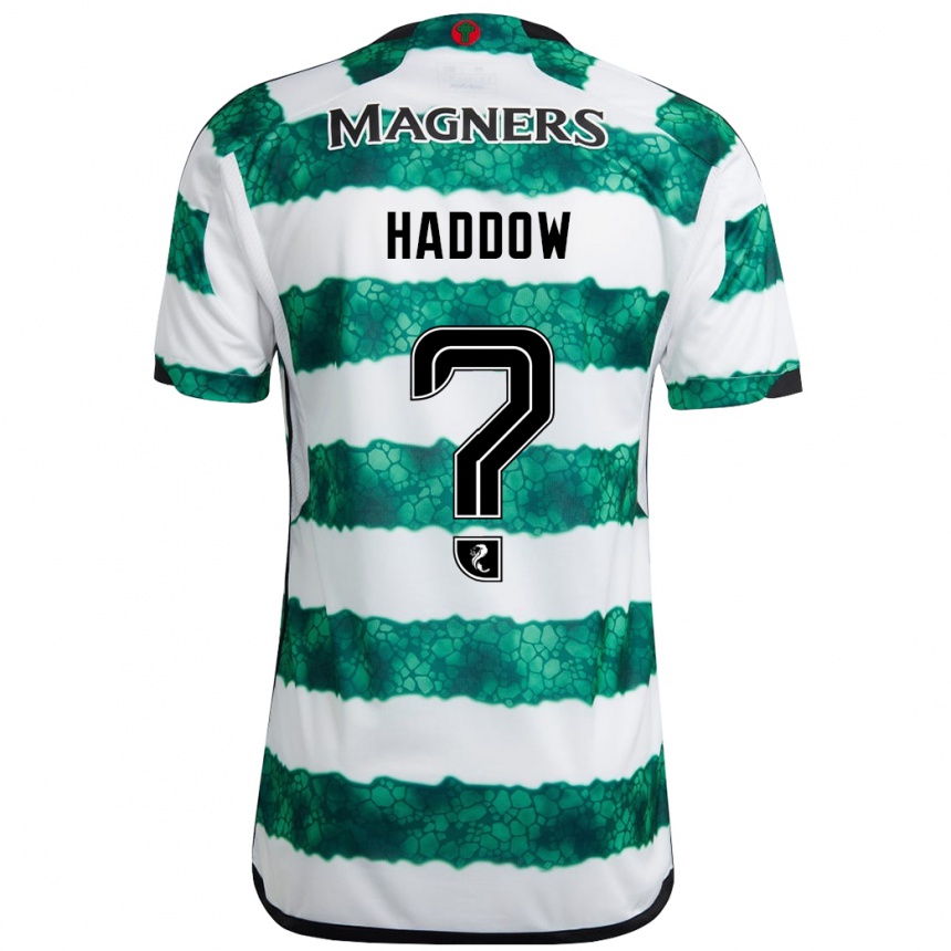 Vaikiškas Aiden Haddow #0 Žalias Namų Marškinėliai 2023/24 T-Shirt