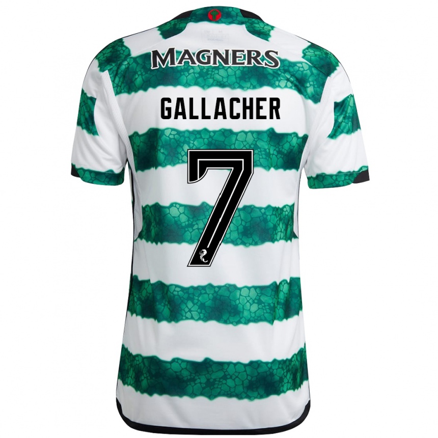 Vaikiškas Amy Gallacher #7 Žalias Namų Marškinėliai 2023/24 T-Shirt