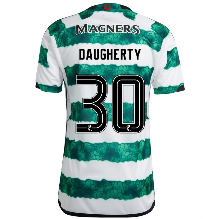 Vaikiškas Kelsey Daugherty #30 Žalias Namų Marškinėliai 2023/24 T-Shirt