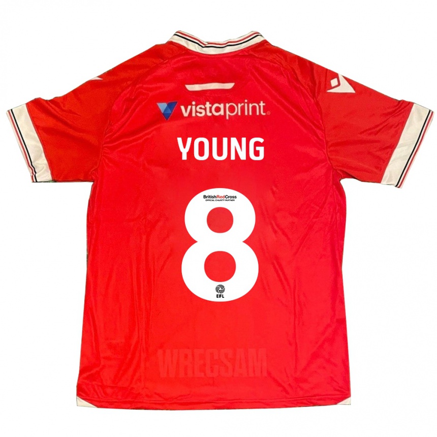 Vaikiškas Luke Young #8 Raudona Namų Marškinėliai 2023/24 T-Shirt