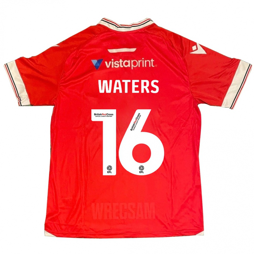 Vaikiškas Billy Waters #16 Raudona Namų Marškinėliai 2023/24 T-Shirt