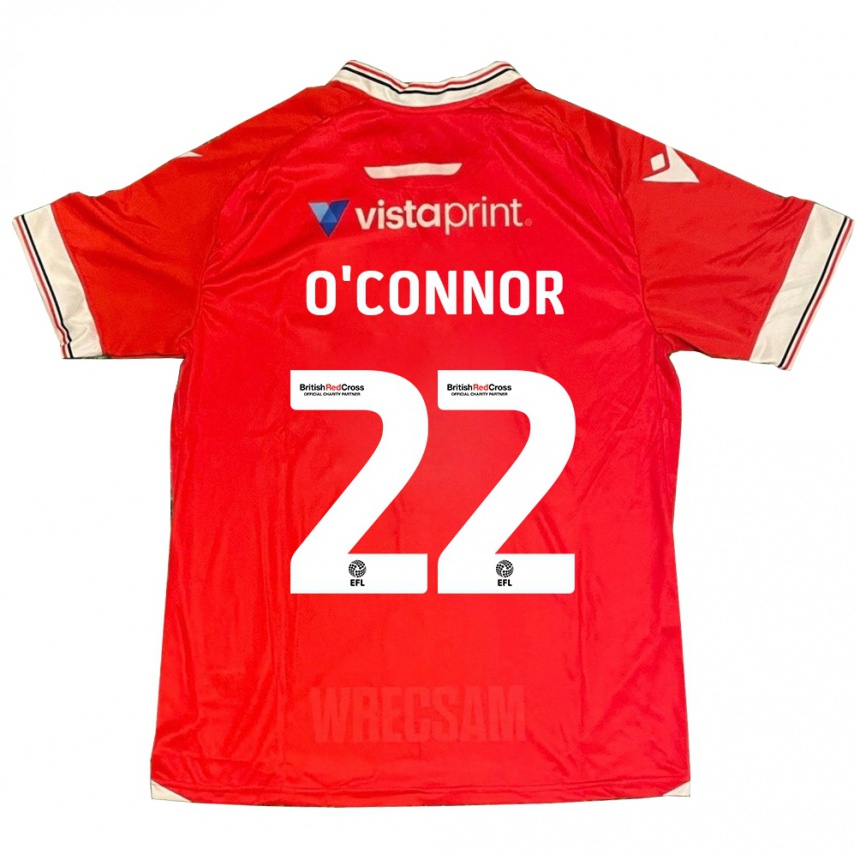 Vaikiškas Thomas O'connor #22 Raudona Namų Marškinėliai 2023/24 T-Shirt
