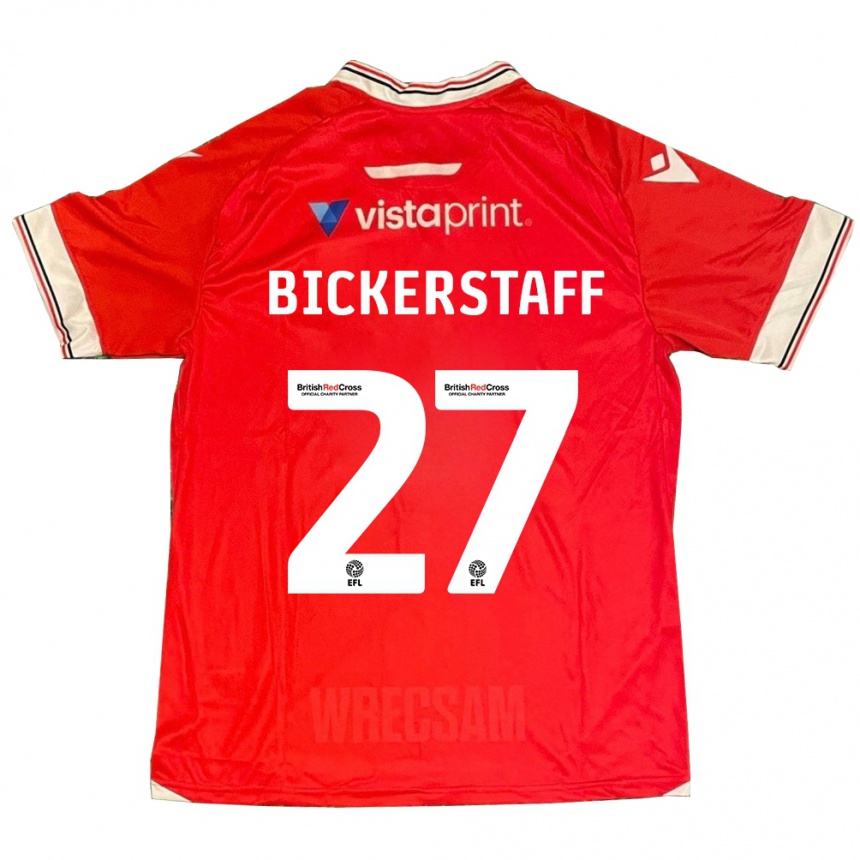 Vaikiškas Jake Bickerstaff #27 Raudona Namų Marškinėliai 2023/24 T-Shirt