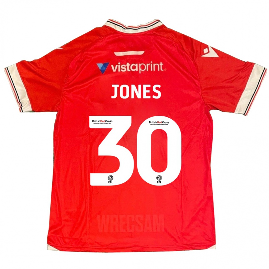 Vaikiškas James Jones #30 Raudona Namų Marškinėliai 2023/24 T-Shirt