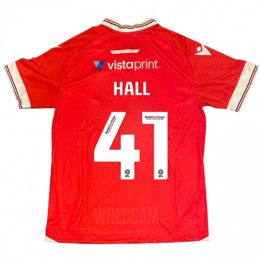 Vaikiškas Liam Hall #41 Raudona Namų Marškinėliai 2023/24 T-Shirt