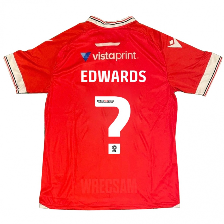 Vaikiškas Callum Edwards #0 Raudona Namų Marškinėliai 2023/24 T-Shirt