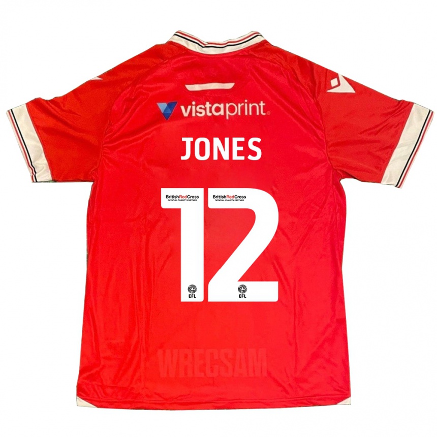 Vaikiškas Carra Jones #12 Raudona Namų Marškinėliai 2023/24 T-Shirt