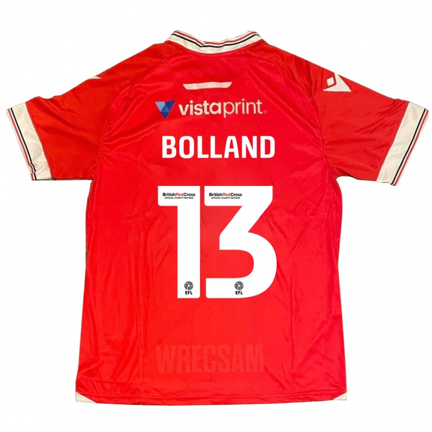 Vaikiškas Charlotte Bolland #13 Raudona Namų Marškinėliai 2023/24 T-Shirt