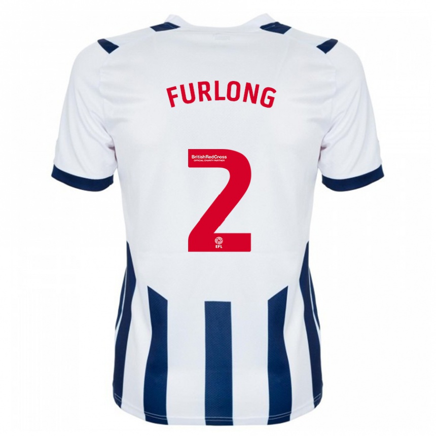 Vaikiškas Darnell Furlong #2 Baltas Namų Marškinėliai 2023/24 T-Shirt