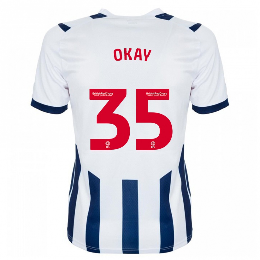 Vaikiškas Okay Yokuşlu #35 Baltas Namų Marškinėliai 2023/24 T-Shirt