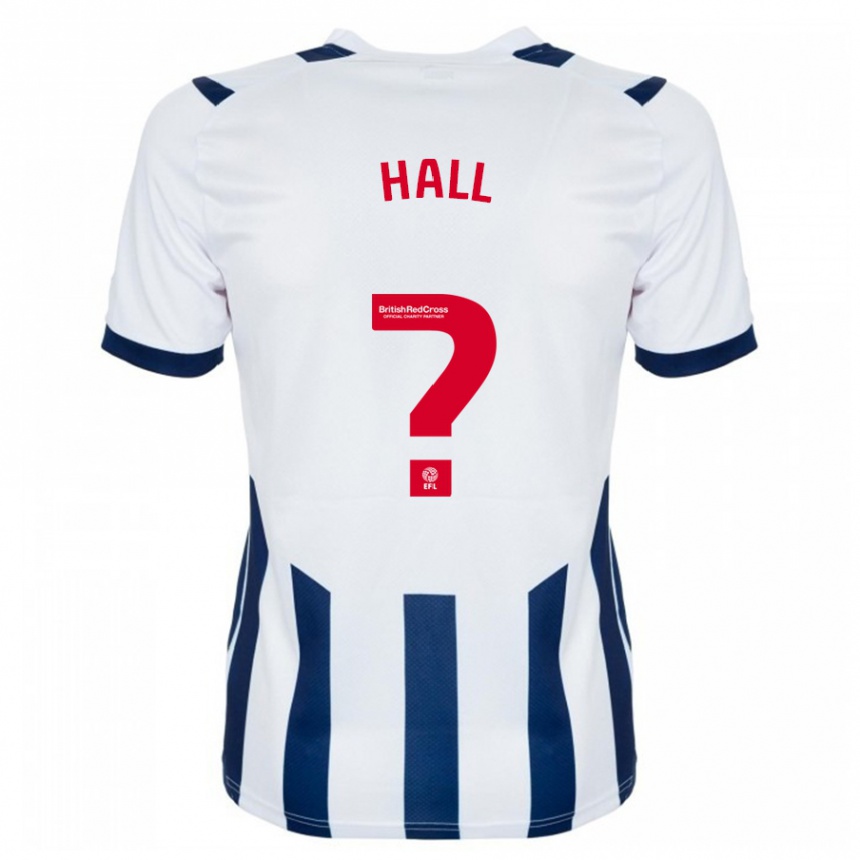 Vaikiškas Reece Hall #0 Baltas Namų Marškinėliai 2023/24 T-Shirt